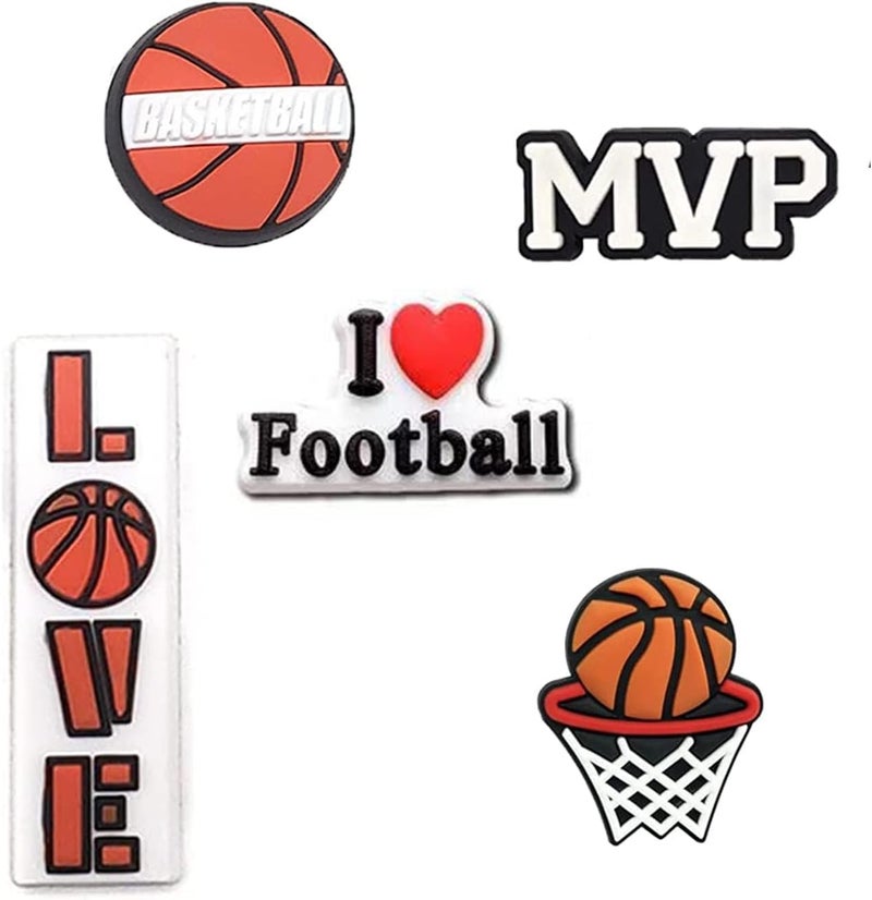 BOWNDY Multi-colored PVC Sports Cats Shoe Charms - Image 5